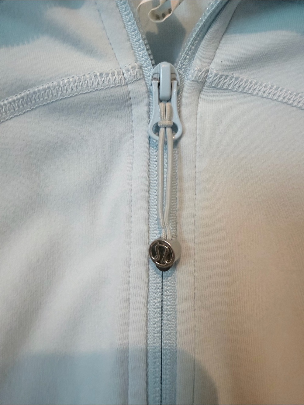 lululemon athletica light blue Jacket with Thumbholes and zipper. Size 12 - Picture 5 of 8